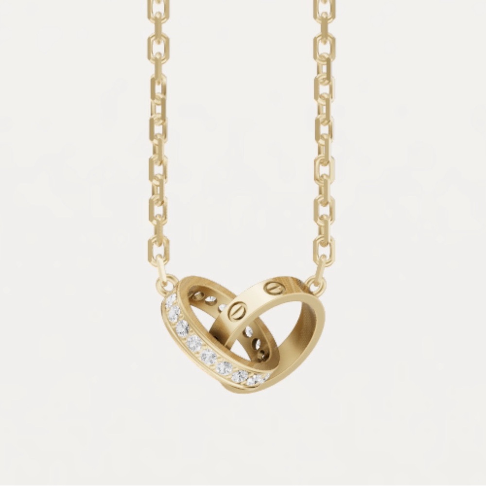 CARTIER LOVE NECKLACE, DIAMONDS